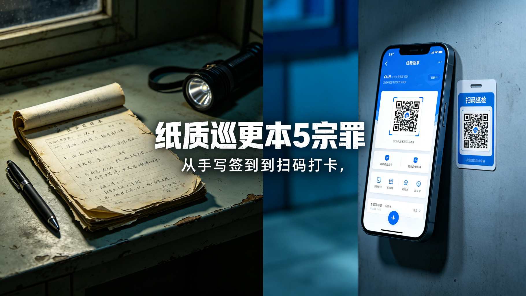 纸质巡更VS数字化巡检 纸质巡更VS数字化巡检